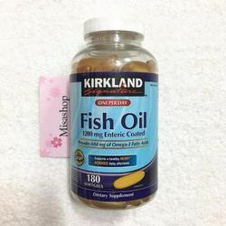 Dầu Cá Kirkland Fish Oil 1200mg  Enteric  Coated 180 Viên