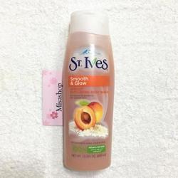 Sữa Tắm St.Ives Smooth & Glow Apricot Exfoliating Body Wash 400ml
