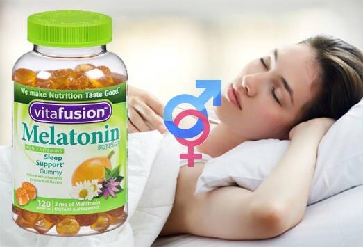 Vitafusion Melatonin Kẹo Dẻo Trị Mất Ngủ