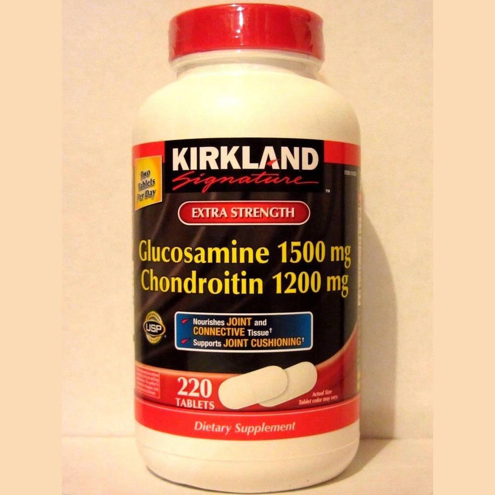 Kirkland Glucosamine 1500mg & Chondroitin 1200mg Hộp 220 Viên