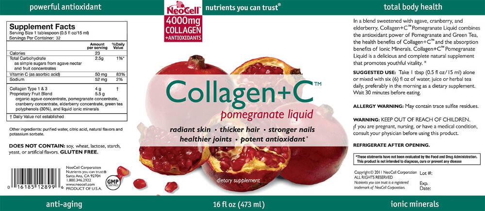 Neocell Collagen+C Pomegranate liquid 473ML