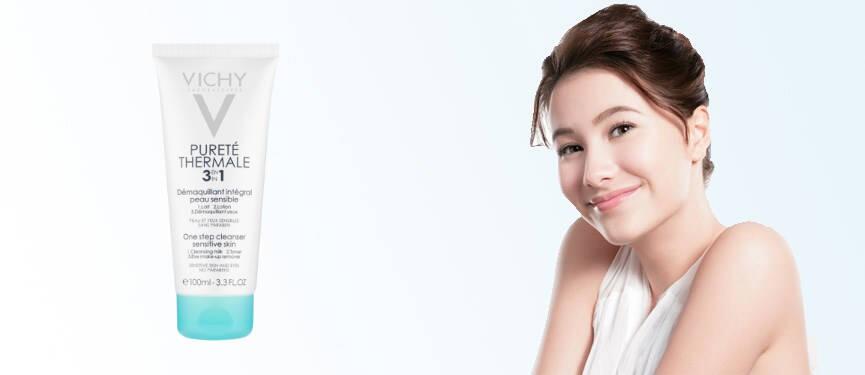 Sữa rửa mặt tẩy trang Vichy purete thermale 3 in 1 one step cleanser sensitive skin