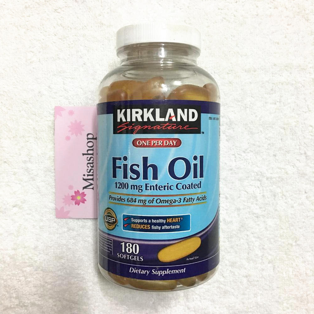 dau ca kirkland Fish Oil 1200mg Enteric Coated